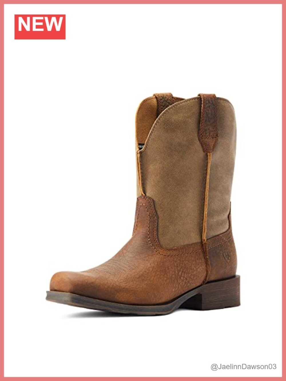 Ariat Rambler Western Boot Women's Mid-Calf - Square Toe DURATREAD Pull-On Faux